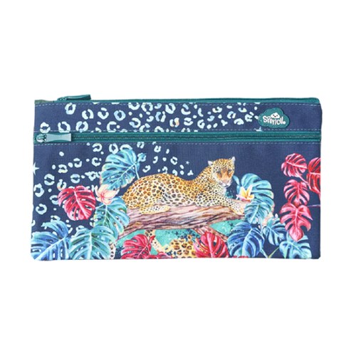 SPE-PLC-RLPQ - SPENCIL PENCIL CASE RECTANGLE FABRIC 34x17cm Leopard Queen
